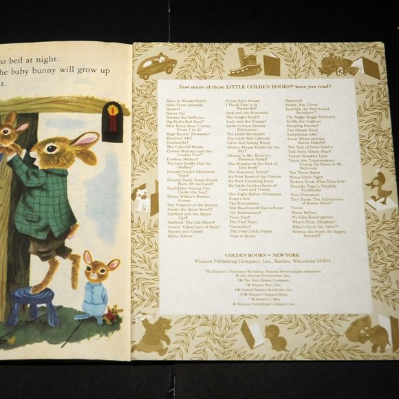 VTG Richard Scarry Little Golden Book 'When Bunny Grows Up' 1955 Easter Gift - Picture 11 of 12